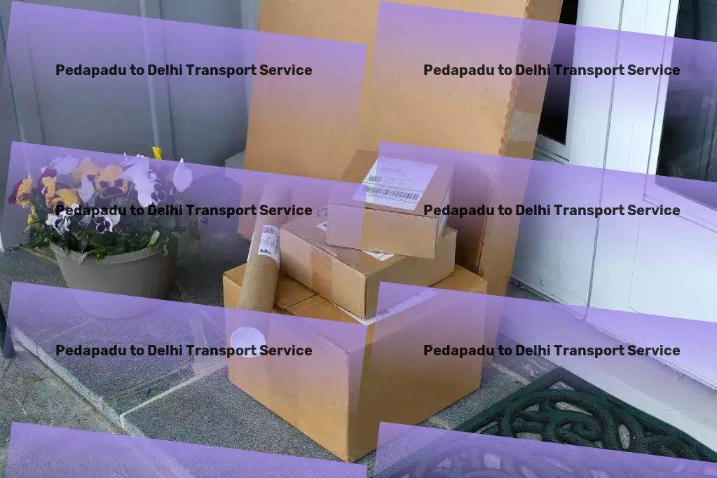 Pedapadu to Delhi Transport Multi-regional freight forwarding