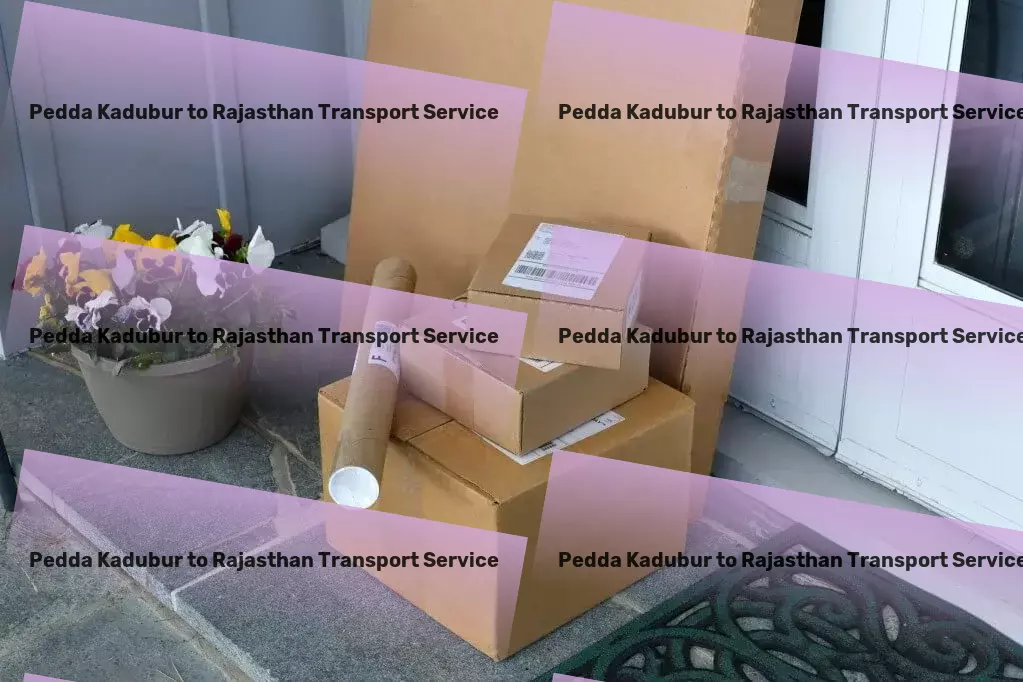 Pedda Kadubur to Rajasthan Transport Travel innovations designed for the discerning commuter. - Customized courier services