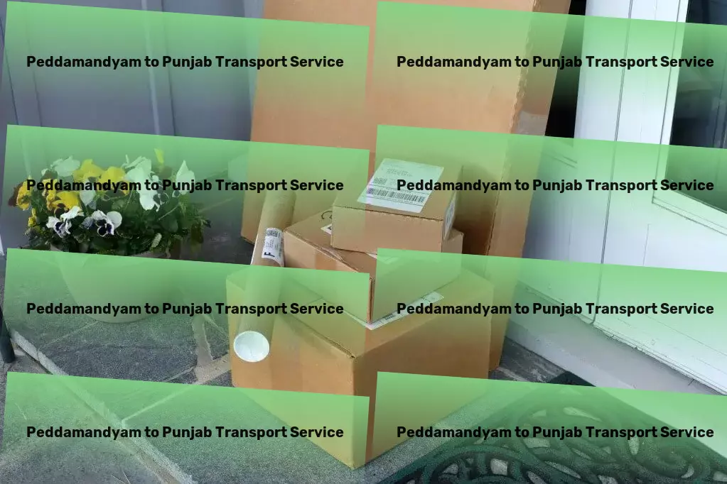 Peddamandyam to Punjab Transport Every shipment is a priority - unmatched service across India! - Express goods transport